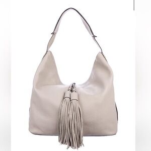 Rebecca Minkoff Isobel pebbled leather hobo bag in cream